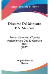 Discorso del Ministro P. S. Mancini