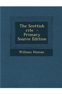 The Scottish Rite
