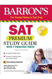 SAT Premium Study Guide with 7 Practice Tests