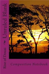 Unruled Blank Composition Notebook