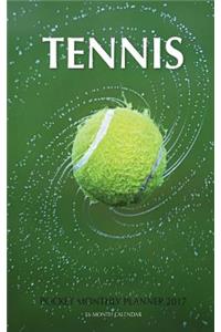 Tennis Pocket Monthly Planner 2017