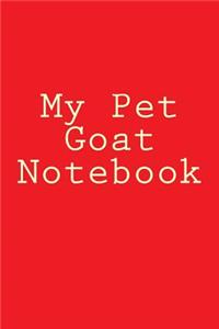 My Pet Goat Notebook