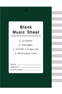 Blank Music Sheet