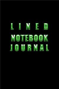 Lined Notebook Journal