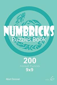 Numbricks - 200 Normal Puzzles 9x9 (Volume 6)