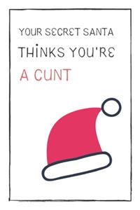 Your Secret Santa Thinks You're A Cunt
