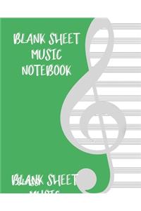 Blank Sheet Music Composition Manuscript Staff Paper Art Music CLASS 20 Notebook Birthday Gift