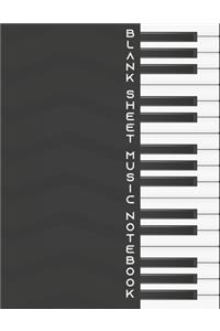 Blank Sheet Music Notebook