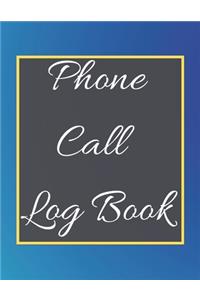 Phone Call Log Book