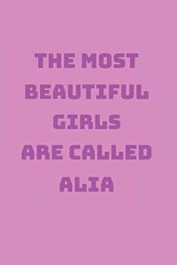 Alia Girl Woman Notebook