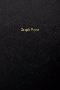 Graph Paper: Executive Style Composition Notebook - Elegant Black Leather Style, Softcover - 7 x 10 - 100 pages (Office Essentials)