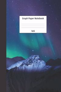 Graph Paper Notebook 4x4