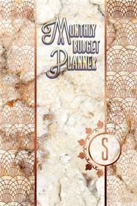 Monthly Budget Planner: S: 12 Month Budget Overall Planner, Self Budgeting Book