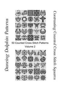 Contrasting Counted Cross Stitch Squares