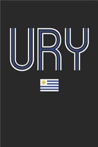 Vintage Uruguay Notebook - Uruguay Diary - Retro Uruguayan Flag Journal - Uruguay Gifts