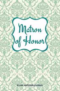 Matron of Honor Small Size Blank Journal-Wedding Planner&To-Do List-5.5