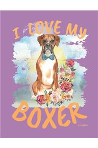 I Love My Boxer Weekly Planner