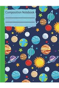 Solar System Composition Notebook - 5x5 Graph Paper