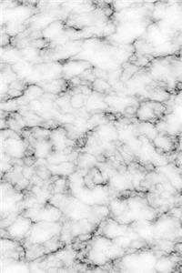 2019 Weekly Planner White Marble Design 134 Pages