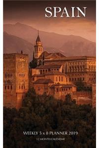 Spain Weekly 5 x 8 Planner 2019