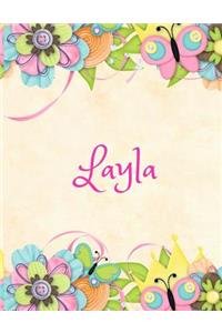 Layla: Personalized Name Journal Composition Notebook