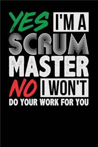 Yes I'm a Scrum Master No I Won't Do Your Work For You