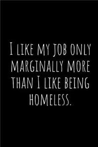 I Like My Job Only Marginally More Than I Like Being Homeless.
