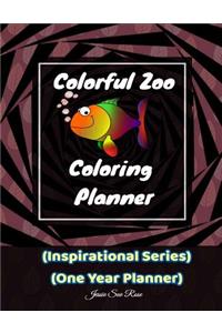Colorful Zoo Coloring Planner