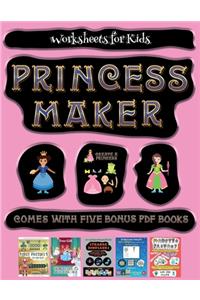 Worksheets for Kids (Princess Maker - Cut and Paste)