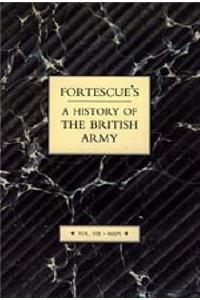 Fortescue's History of the British Army: Volume VIII Maps