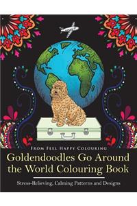 Goldendoodles Go Around the World Colouring Book