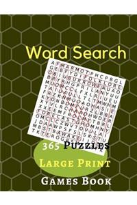 Word Search 365 Puzzles Large Print Games Book