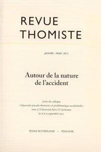 Revue Thomiste - 1/2012