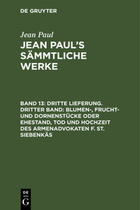 Jean Paul's Sämmtliche Werke, Band 13, Dritte Lieferung. Dritter Band