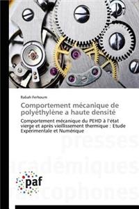Comportement Mécanique de Polyéthylène a Haute Densité