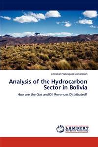 Analysis of the Hydrocarbon Sector in Bolivia