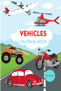 Vehicles Coloring Book