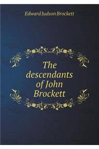 The Descendants of John Brockett