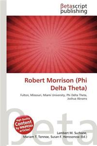 Robert Morrison (Phi Delta Theta)