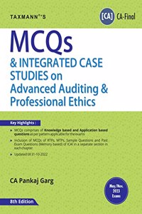 Taxmann's MCQs & Integrated Case Studies on Advanced Auditing & Professional Ethics (Audit) â€“ MCQs on RTPs/MTPs of ICAI, Past Exam Questions, etc. | CA-Final | May/Nov. 2023 Exam