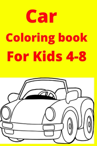 Car Coloring book For Kids 4-8