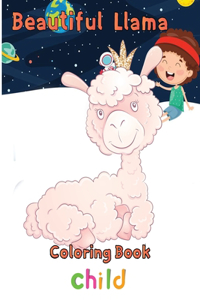 Beautiful Llama Coloring Book child