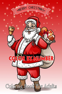 Merry Christmas Color By Number Coloring Book For Adults