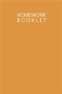 Homework Booklet