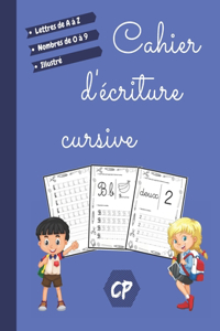 Cahier d'écriture cursive