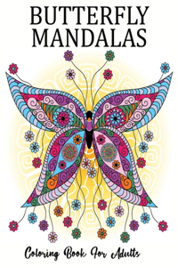 Butterfly Mandalas Coloring Book For Adults