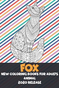 New Coloring Books for Adults 2020 release - Animal - Fox