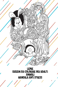 Disegni da colorare per adulti - Mandala Anti stress - Animali - Lepre
