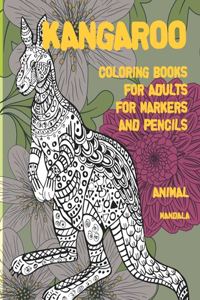 Mandala Coloring Books for Adults for Markers and Pencils - Animal - Kangaroo