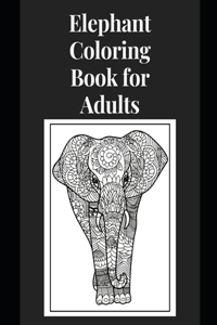 Elephant Coloring Book for Adults